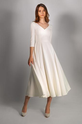 Белое короткое свадебное платье #1670